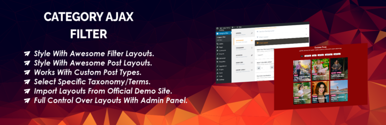 filter posts by category with jquery/ajax