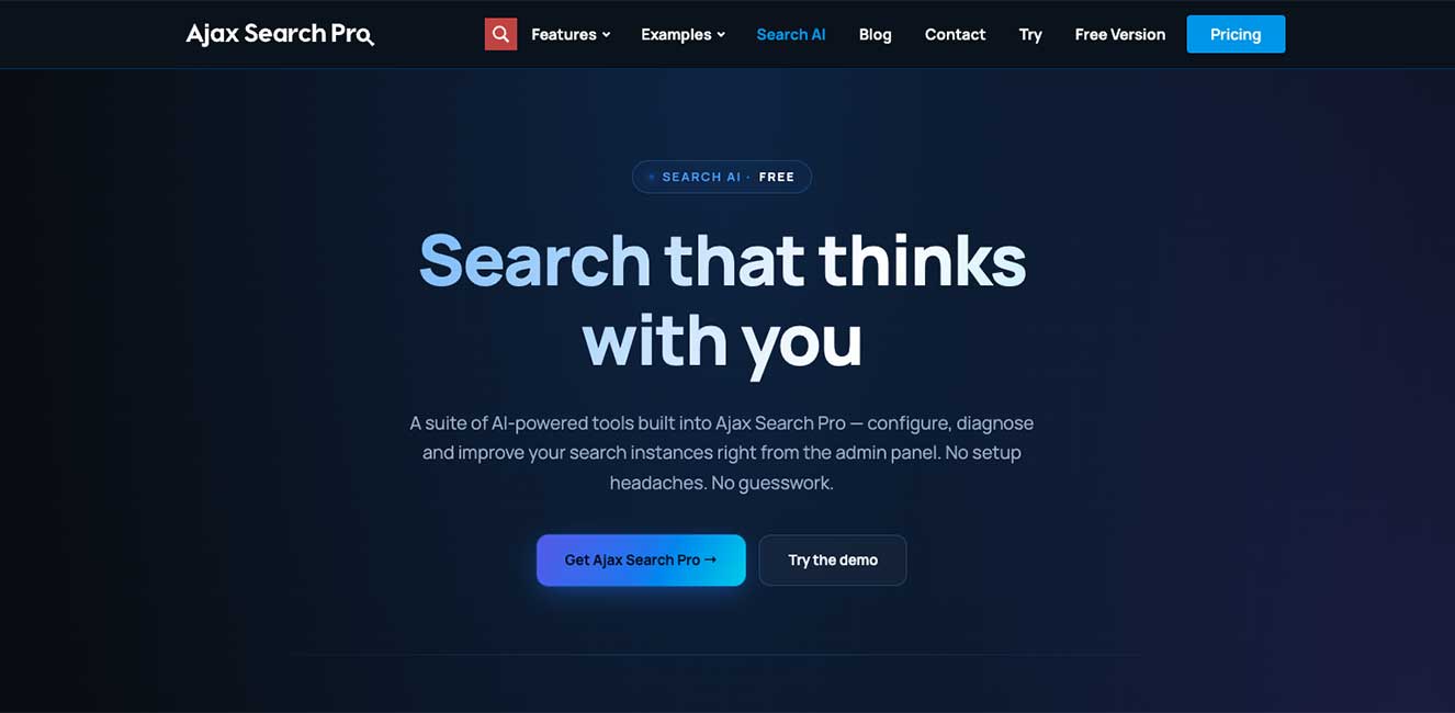 Caf AJAX Search Pro Plugin Screenshot
