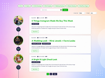 Full Width Timeline